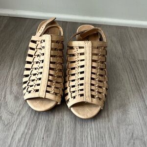 Tan Woven Sandals